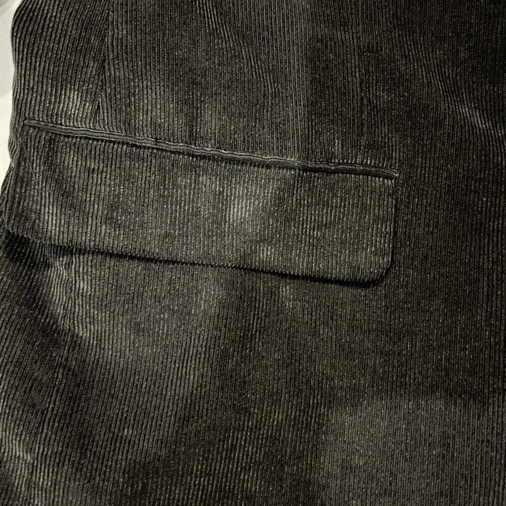 Pronto Uomo Mens Black Corduroy Blazer Sport Coat Two Button Casual Jacket 46S - Picture 5 of 16